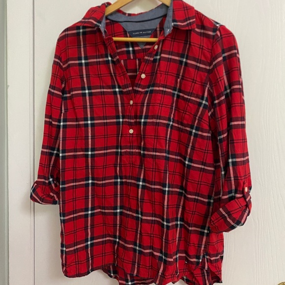Oversize Flannel Button Up - Tommy Hilfiger - Never Worn - Picture 1 of 5